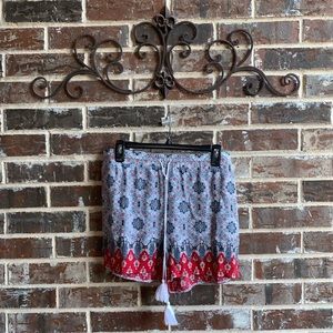 Cato Tassel-Tie Front Shorts